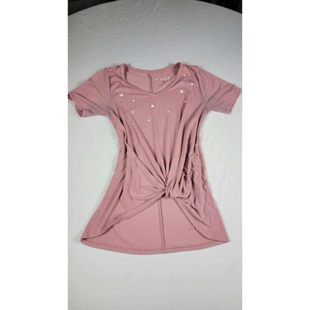 POOF New York S Blush Pink Pearl Shirt